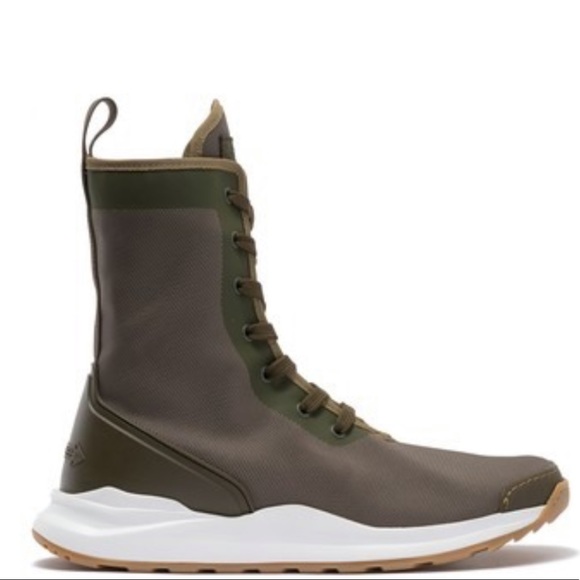 NWT Hood Rubber Hollier Lace Up Sneaker Boots - Picture 4 of 6